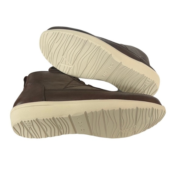 VIONIC Shawna Brown Leather High Top Sneaker Bootie Size 5 NEW $150 - Picture 8 of 8